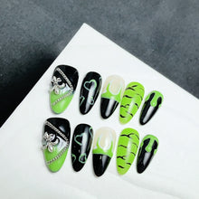Load image into Gallery viewer, Handmade custom nail art wears nail flashes and high-quality fake nails(AX005)