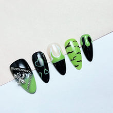Load image into Gallery viewer, Handmade custom nail art wears nail flashes and high-quality fake nails(AX005)