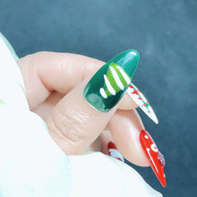 Load image into Gallery viewer, Handmade custom nail art wears nail flashes and high-quality fake nails(AX006)