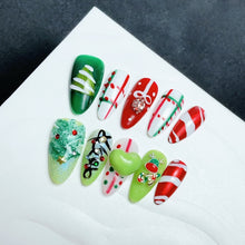 Load image into Gallery viewer, Handmade custom nail art wears nail flashes and high-quality fake nails(AX006)