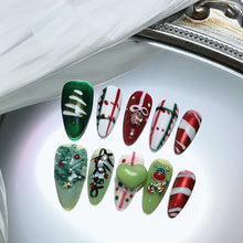 Load image into Gallery viewer, Handmade custom nail art wears nail flashes and high-quality fake nails(AX006)