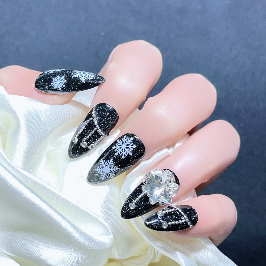 Handmade custom nail art wears nail flashes and high-quality fake nails(AX007)