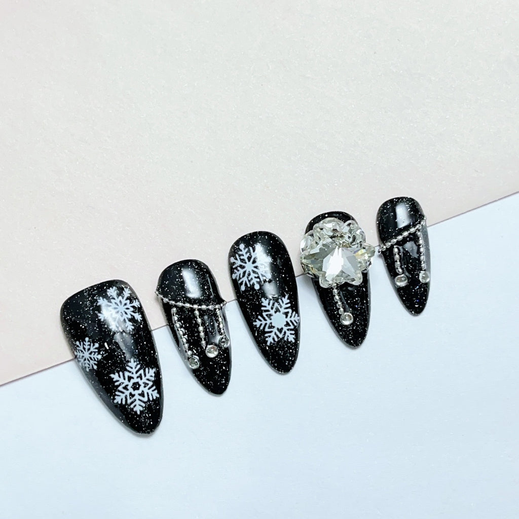 Handmade custom nail art wears nail flashes and high-quality fake nails(AX007)