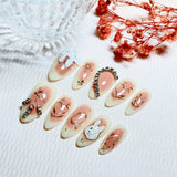Handmade custom nail art wears nail flashes and high-quality fake nails(AX008)