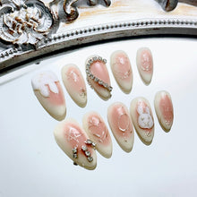 Load image into Gallery viewer, Handmade custom nail art wears nail flashes and high-quality fake nails(AX008)