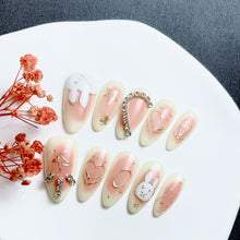 Load image into Gallery viewer, Handmade custom nail art wears nail flashes and high-quality fake nails(AX008)