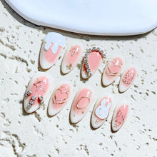 Load image into Gallery viewer, Handmade custom nail art wears nail flashes and high-quality fake nails(AX008)