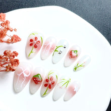 Load image into Gallery viewer, Handmade custom nail art wears nail flashes and high-quality fake nails(AX009)