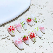Load image into Gallery viewer, Handmade custom nail art wears nail flashes and high-quality fake nails(AX009)