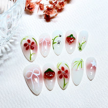 Load image into Gallery viewer, Handmade custom nail art wears nail flashes and high-quality fake nails(AX009)