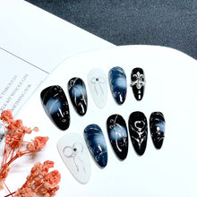 Load image into Gallery viewer, Handmade custom nail art wears nail flashes and high-quality fake nails(AX011)