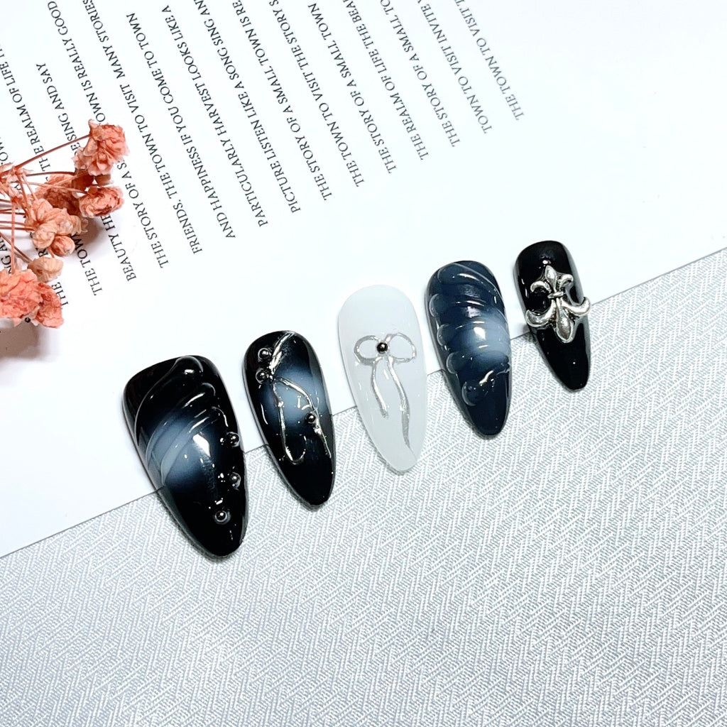 Handmade custom nail art wears nail flashes and high-quality fake nails(AX011)