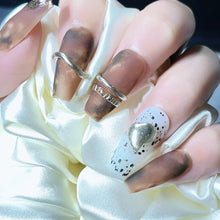 Load image into Gallery viewer, Handmade custom nail art wears nail flashes and high-quality fake nails(241201)