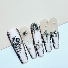 Load image into Gallery viewer, Handmade custom nail art wears nail flashes and high-quality fake nails(3289)