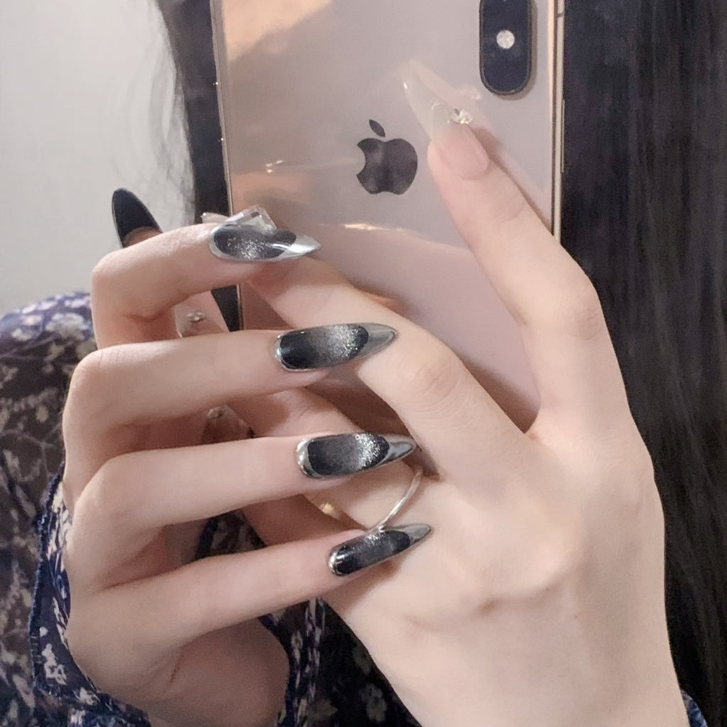 Handmade custom nail art wears nail flashes and high-quality fake nails(24445)