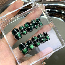Load image into Gallery viewer, Handmade custom nail art wears nail flashes and high-quality fake nails（29105）
