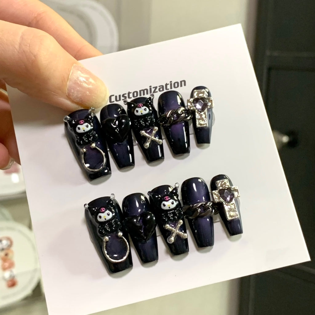 Handmade custom nail art wears nail flashes and high-quality fake nails(29130)