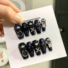 Load image into Gallery viewer, Handmade custom nail art wears nail flashes and high-quality fake nails(29130)