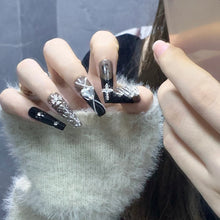Load image into Gallery viewer, Handmade custom nail art wears nail flashes and high-quality fake nails(29127)