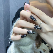 Load image into Gallery viewer, Handmade custom nail art wears nail flashes and high-quality fake nails(29135)