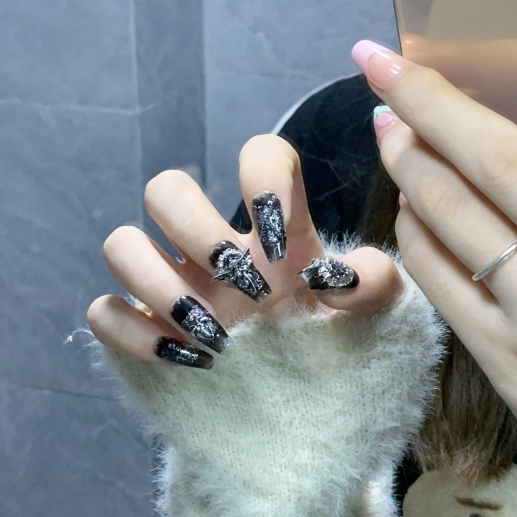 Handmade custom nail art wears nail flashes and high-quality fake nails(29135)