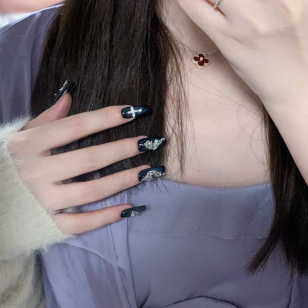 Handmade custom nail art wears nail flashes and high-quality fake nails（29160）