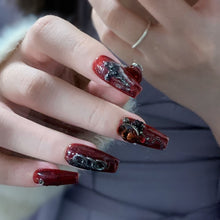 Load image into Gallery viewer, Handmade custom nail art wears nail flashes and high-quality fake nails(29163)
