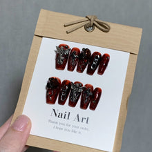 Load image into Gallery viewer, Handmade custom nail art wears nail flashes and high-quality fake nails(29163)