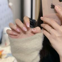 Load image into Gallery viewer, Handmade custom nail art wears nail flashes and high-quality fake nails(29168)