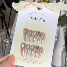 Load image into Gallery viewer, Handmade custom nail art wears nail flashes and high-quality fake nails(29180)