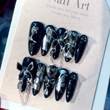 Load image into Gallery viewer, Handmade custom nail art wears nail flashes and high-quality fake nails(29197)