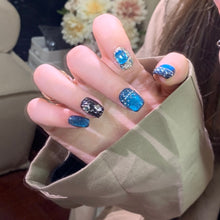 Load image into Gallery viewer, Handmade custom nail art wears nail flashes and high-quality fake nails(29210)