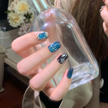 Load image into Gallery viewer, Handmade custom nail art wears nail flashes and high-quality fake nails(29210)