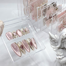 Load image into Gallery viewer, Handmade custom nail art wears nail flashes and high-quality fake nails(29237)