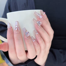 Load image into Gallery viewer, Handmade custom nail art wears nail flashes and high-quality fake nails(29498)