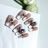 Handmade custom nail art wears nail flashes and high-quality fake nails(29498)