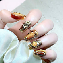 Load image into Gallery viewer, Handmade custom nail art wears nail flashes and high-quality fake nails(29534)