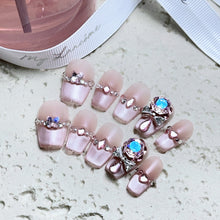 Load image into Gallery viewer, Handmade custom nail art wears nail flashes and high-quality fake nails(29533)
