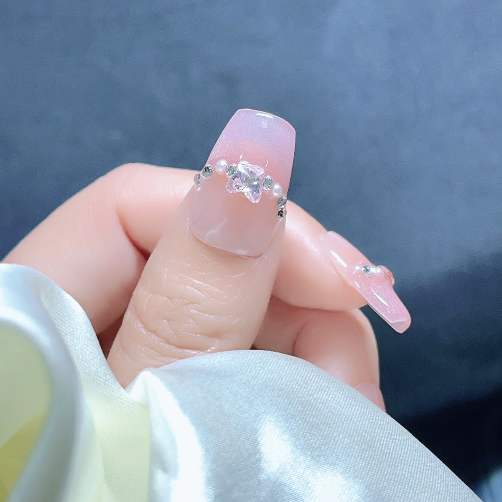 Handmade custom nail art wears nail flashes and high-quality fake nails(29533)