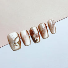 Load image into Gallery viewer, Handmade custom nail art wears nail flashes and high-quality fake nails(29531)