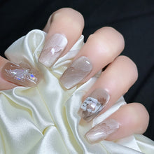 Load image into Gallery viewer, Handmade custom nail art wears nail flashes and high-quality fake nails(29531)