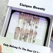 Load image into Gallery viewer, Handmade custom nail art wears nail flashes and high-quality fake nails(29524)