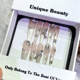 Handmade custom nail art wears nail flashes and high-quality fake nails(29524)