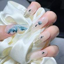 Load image into Gallery viewer, Handmade custom nail art wears nail flashes and high-quality fake nails(29520)