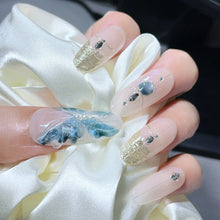 Load image into Gallery viewer, Handmade custom nail art wears nail flashes and high-quality fake nails(29520)