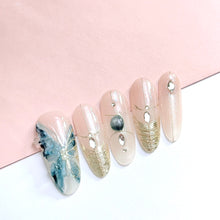 Load image into Gallery viewer, Handmade custom nail art wears nail flashes and high-quality fake nails(29520)