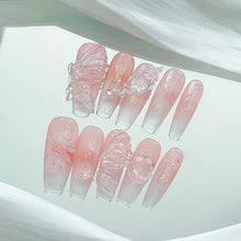 Load image into Gallery viewer, Handmade custom nail art wears nail flashes and high-quality fake nails(29511)