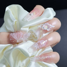 Load image into Gallery viewer, Handmade custom nail art wears nail flashes and high-quality fake nails(29511)