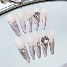 Load image into Gallery viewer, Handmade custom nail art wears nail flashes and high-quality fake nails（3291）