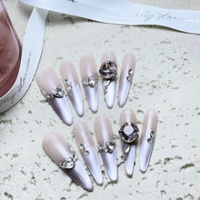 Load image into Gallery viewer, Handmade custom nail art wears nail flashes and high-quality fake nails（3291）